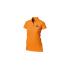 girls racing polo orange