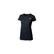 girls racing tee black