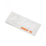 LOGO STICKER WHITE/ORANGE